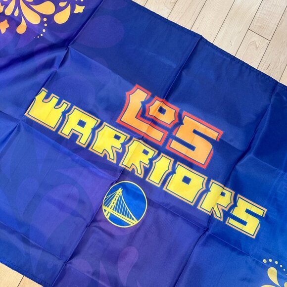 GSW Golden State Warriors 2023-2024 Los Warriors Game Day Flag - Picture 3 of 7